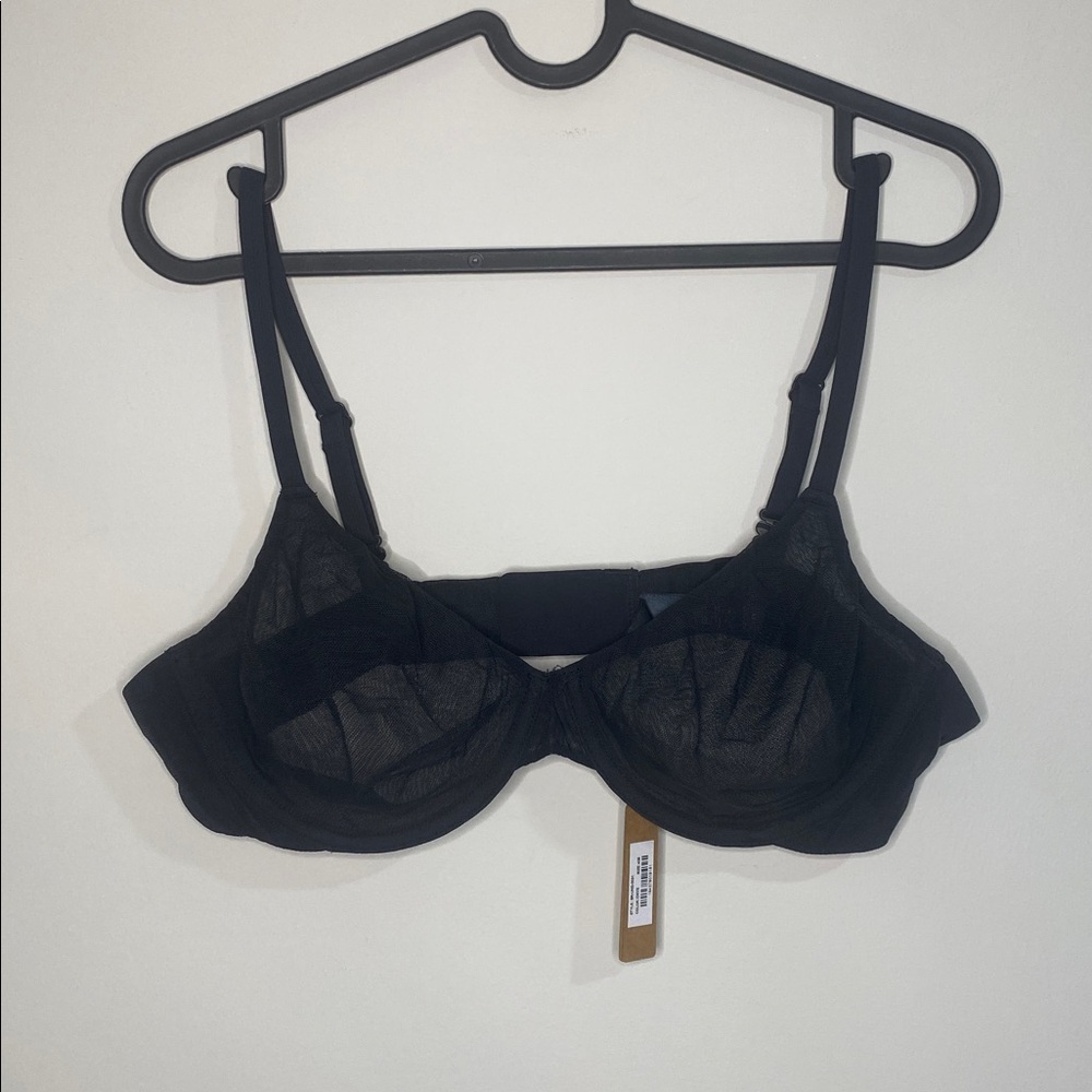 NEW! SKIMS ULTRA UNDERWIRE MESH BRA ONYX - Picture 4 of 8